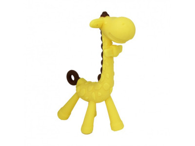 Силіконовий прорізувач "Жираф" MGZ-0416(Yellow) в футлярі