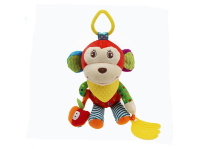 М'яка брязкальце-підвіска WD210260 з прорізувачем Мавпочка