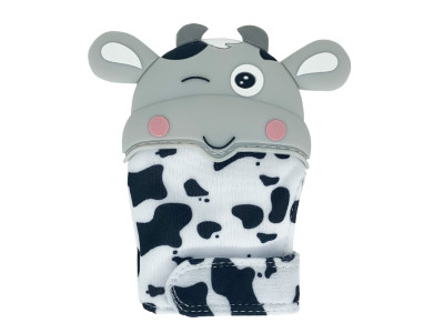 Прорізувач-рукавичка "Корівка" MGZ-0405(Grey) на липучці