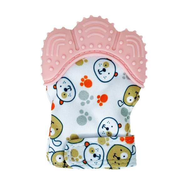 Прорізувач-рукавичка "Лапка" Mega Zayka MGZ-0412(Pink) на липучці Прорізувач-рукавичка "Лапка" Mega Zayka MGZ-0412(Pink) на липучці