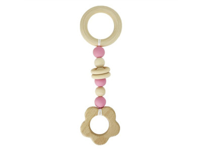 Гризунок деревяний MGZ-0410(Pink) Квітка Гризунок деревяний MGZ-0410(Pink) Квітка