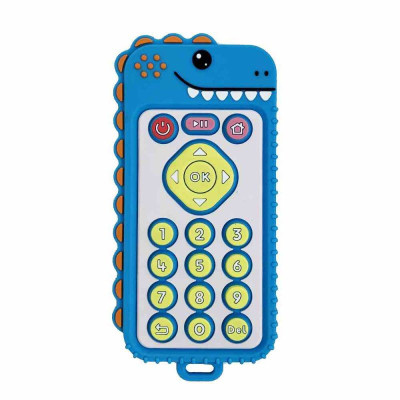 Силіконовий прорізувач пульт "Динозавр" MGZ-0426(Blue)