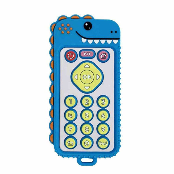 Силіконовий прорізувач пульт "Динозавр" MGZ-0426(Blue)