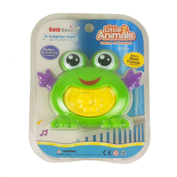 Дитяча брязкальце Тварини 8820-2 12 видів Жабка Дитяча брязкальце Тварини 8820-2 12 видів Жабка