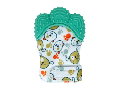 Прорізувач-рукавичка "Лапка" MGZ-0412 (Turquoise) на липучці