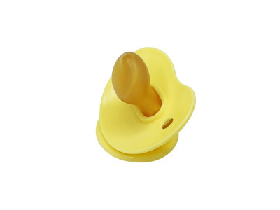 Дитяча пустушка латексна Mega Zayka MGZ-0550(Yellow) від 6 місяців