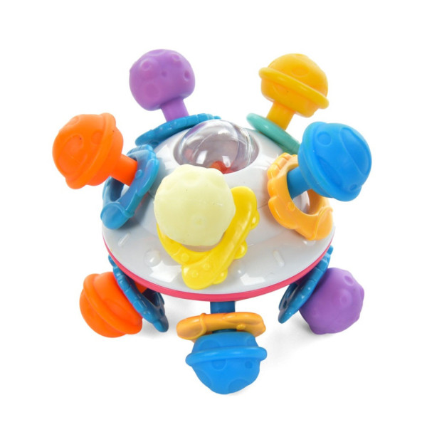 Бізіборд-брязкальце "Teether UFO" 700-L рухомі деталі тріскачка Бізіборд-брязкальце "Teether UFO" 700-L рухомі деталі тріскачка