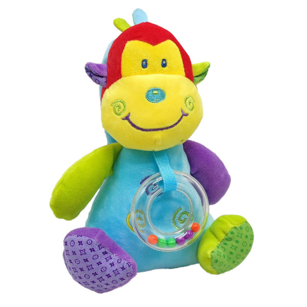 Брязкальце - м'яка іграшка Bambi C20560 з музичним механізмом Мавпочка