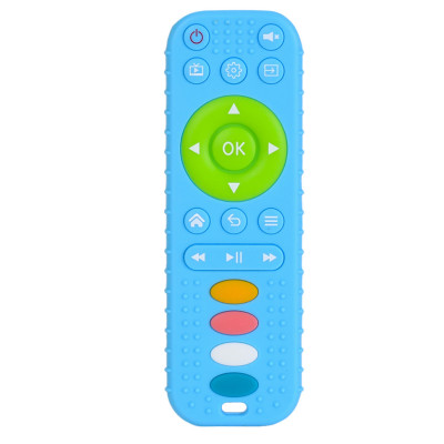 Дитячий прорізувач "Пульт" SD-44(Blue) блакитний текстурний 16 см