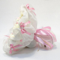 Букет з мяких іграшок 11 ведмедиків 5286IT біло-рожевий