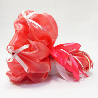 Букет з мяких іграшок 11 ведмедиків 5284IT кораловий