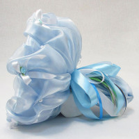 Букет з мяких іграшок 11 ведмедиків 5285IT небесно-блакитний