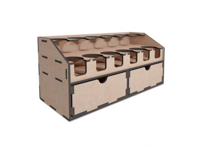 Настільний органайзер для спреїв та художніх фарб у баночках FDPO-262 Настільний органайзер для спреїв та художніх фарб у баночках FDPO-262