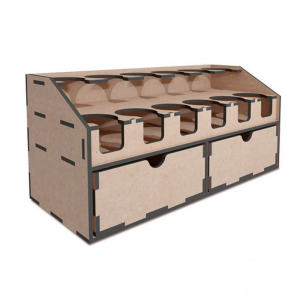 Настільний органайзер для спреїв та художніх фарб у баночках FDPO-262 Настільний органайзер для спреїв та художніх фарб у баночках FDPO-262