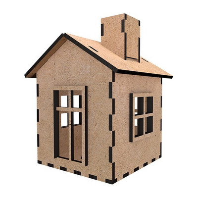 Заготовка для декорування "Будиночок 9" FDPO-348 з LED свічкою в комплекті Заготовка для декорування "Будиночок 9" FDPO-348 з LED свічкою в комплекті