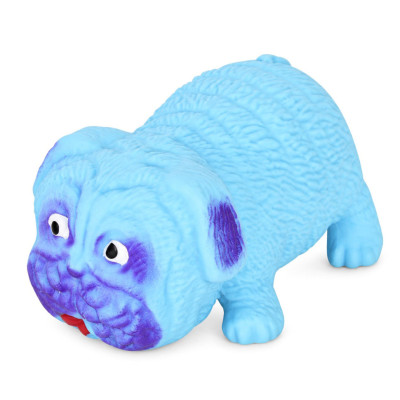 Дитяча іграшка тягучка-антистрес "Мопс" 105-22(Blue) розмір 8 см