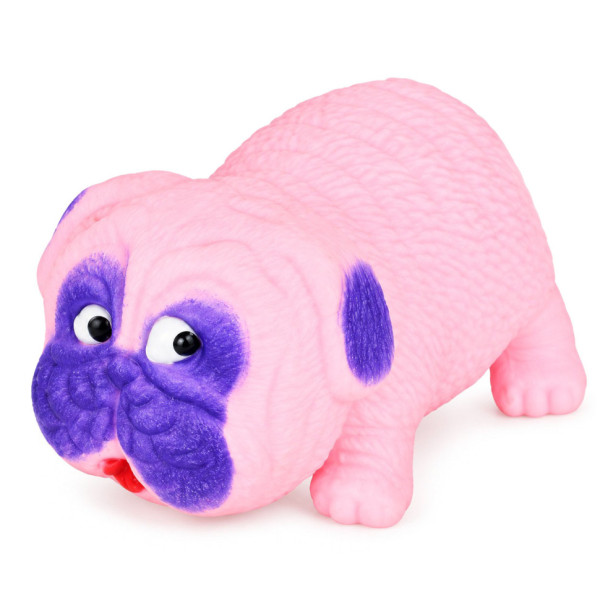 Дитяча іграшка тягучка-антистрес "Мопс" 105-22(Pink) розмір 8 см