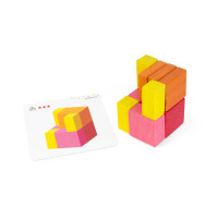 Дитячі дерев'яні кубики "Частини та ціле" Igroteco 900460 20 кубиків