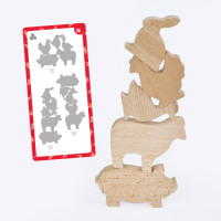 Дерев'яний ігровий набір "Фігурки тварин" Igroteco 900521, 17 деталей