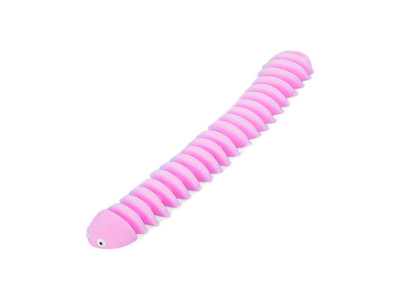 Дитяча іграшка-антистрес "Гусениця" MS 3657(Pink) 21 см Дитяча іграшка-антистрес "Гусениця" MS 3657(Pink) 21 см