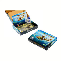 Дерев'яний 3D конcтруктор "Вертоліт" Puz-00954 125 деталей