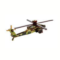 Дерев'яний 3D конcтруктор "Вертоліт" Puz-00954 125 деталей