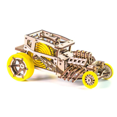 Деревяний конструктор "Hot Rod" Time for Machine T4M380303 Жовтий