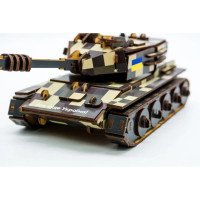 Деревяний 3D конструктор Танк 162-0074 162 деталі Деревяний 3D конструктор Танк 162-0074 162 деталі