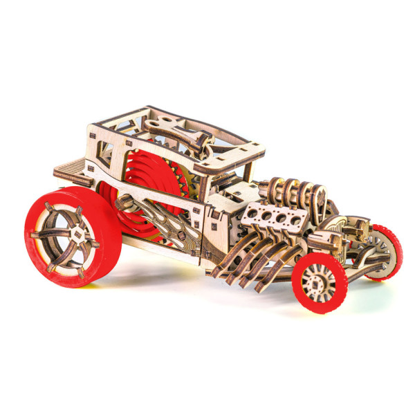 Деревяний конструктор "Hot Rod" Time for Machine T4M380303 Червоний