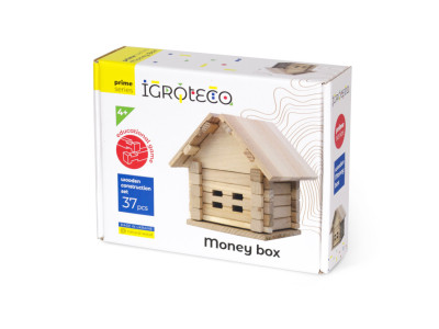 Деревяний конструктор "Скарбничка" Igroteco 900293 37 деталей