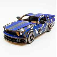 Дерев'яний 3D конструктор Mustang GT Puz-00642 162 деталей