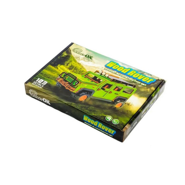 Деревяний 3D конструктор "Позашляховик" Puz-00951 123 деталі