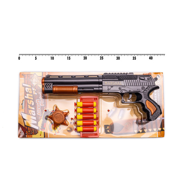 Іграшковий дробовик "Marshal" Golden Gun 915GG з мякими кулями Іграшковий дробовик "Marshal" Golden Gun 915GG з мякими кулями