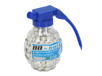 Кульки (пульки) для дитячої зброї "Граната" BB-5(White) 500 шт Кульки (пульки) для дитячої зброї "Граната" BB-5(White) 500 шт