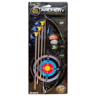 Ігровий набір Лук і стріли M 1396 на присосках мішень