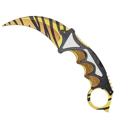 Ніж деревяний сувенірний "Керамбіт Тигр" KAR-TI