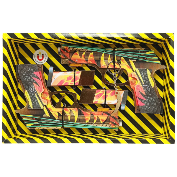 Збірна модель Гумостріл "Berettas BLAZING" BOX DB-BL 2 шт Збірна модель Гумостріл "Berettas BLAZING" BOX DB-BL 2 шт