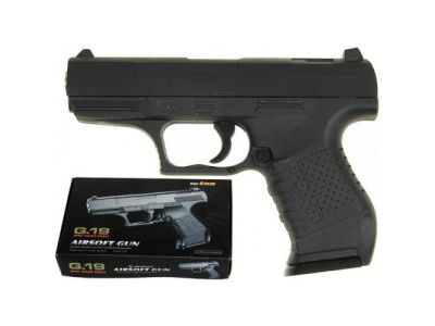 Дитячий пістолет на кульках "Walther P99" Galaxy G19 Метал чорний