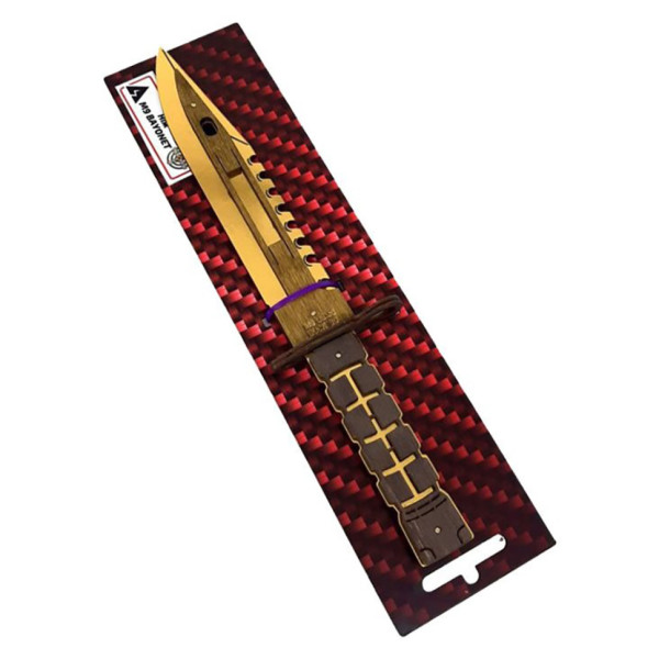 Сувенірний деревяний ніж "SO-2 M-9 BAYONET GOLD" SO2M9-G