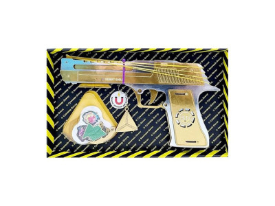 Зібрана модель Резинкостріл "DESERT EAGLE" DE-G-B GOLD