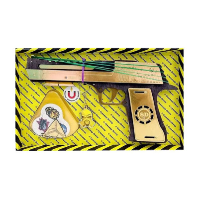 Зібрана модель Резинкостріл "DESERT EAGLE" DE-B-B BLACK