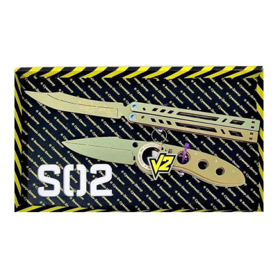 Набір ножів сувенірних деревяних SO-2 "МЕТЕЛЬ LEGASY & ВИКИДУХ ФЛІП GOLD" SO2-6-B Набір ножів сувенірних деревяних SO-2 "МЕТЕЛЬ LEGASY & ВИКИДУХ ФЛІП GOLD" SO2-6-B