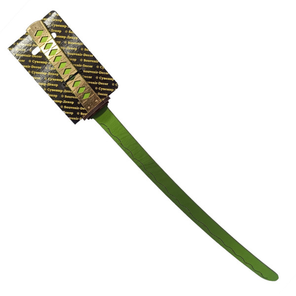 Деревяний сувенірний меч «КАТАНА міні GREEN» KT45-G