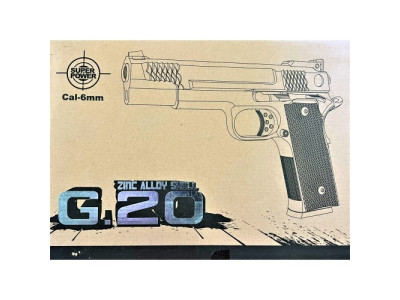 Страйкбольний пістолет "Браунінг Browning HP" Galaxy G20 метал чорний