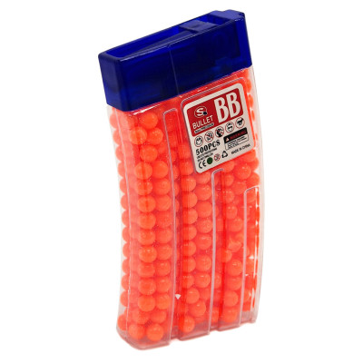 Кульки для дитячої зброї TD2023133(Orange) пластик 6 мм 500 шт