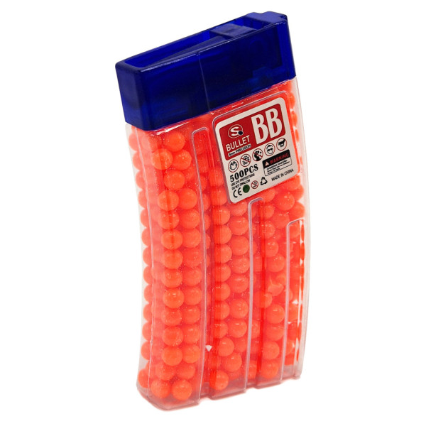 Кульки для дитячої зброї TD2023133(Orange) пластик 6 мм 500 шт