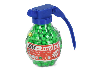 Кульки (пульки) для дитячої зброї "Граната" BB-5(Green) 500 шт