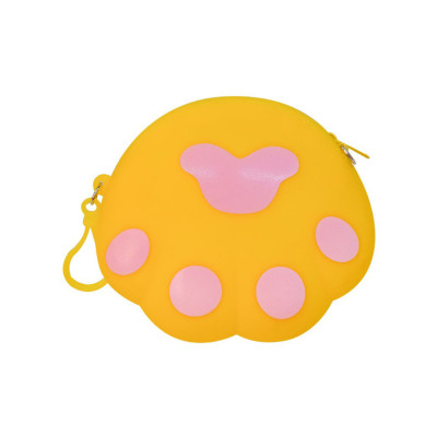 Дитячий гаманець-брелок "Лапка" C44413 14 х 12 х 2 см Жовтий