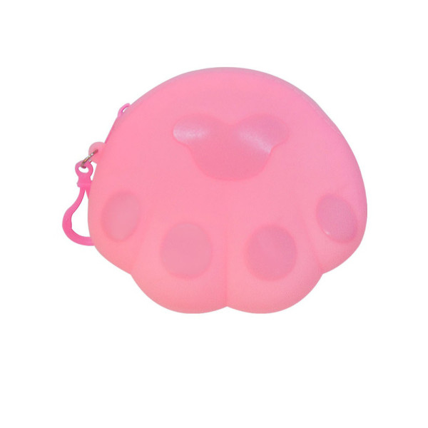 Дитячий гаманець-брелок "Лапка" C44413 14 х 12 х 2 см Світло-рожевий