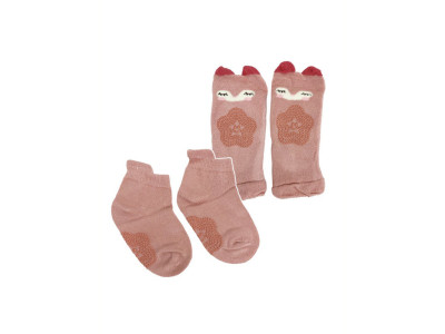 Дитячий набір наколінники і шкарпетки "Кіт" MGZ-0649(Pink)